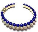 BANGLE ATOM BIG NAVY ENAMEL SIZE 16