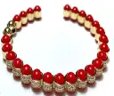BANGLE ATOM BIG RED ENAMEL SIZE 17