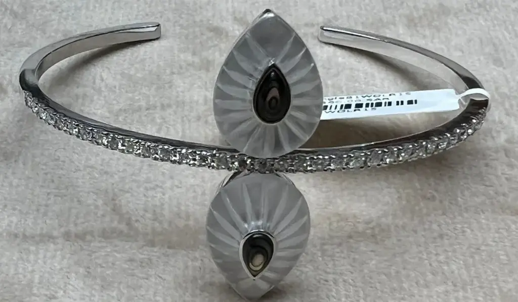 BANGLE BOND STREET W2 WHITE GOLD WHITE LA ROCHE SIZE 15