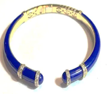 BANGLE PILLAR LAPIS SIZE 16