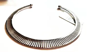 BANGLE cosmic flat ray white gold size 16