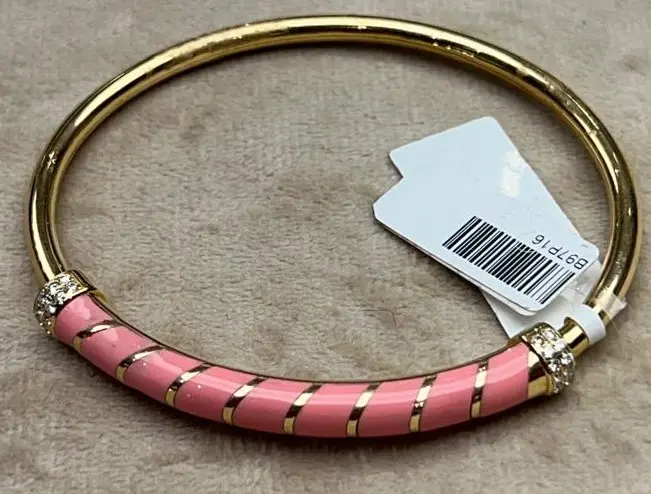 BANGLE PSYCH TUBE BIG PINK ENAMEL SIZE 16