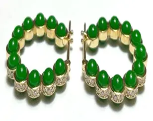 EARRING ATOM SIZE 2 GREEN