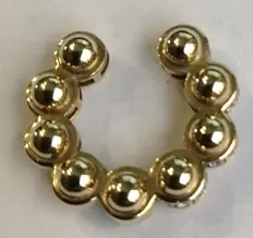EARRING ATOM CUFF BIG FULL GOLD