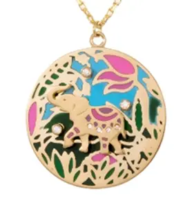 NECKLACE RICH KITSCH ELEPHANT BIG