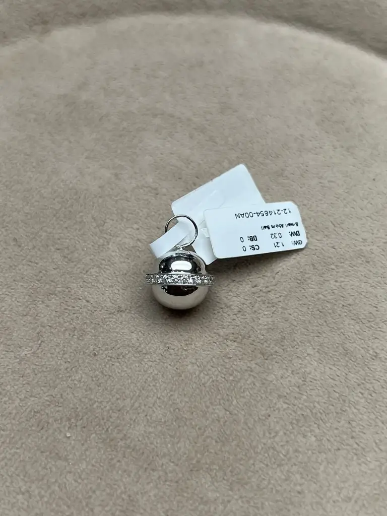 NECKLACE ATOM 1 MEDIUM FULL WHITE GOLD