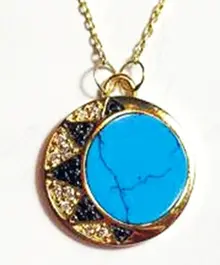NECKLACE IBIZA  MOON SMALL TURQUOISE