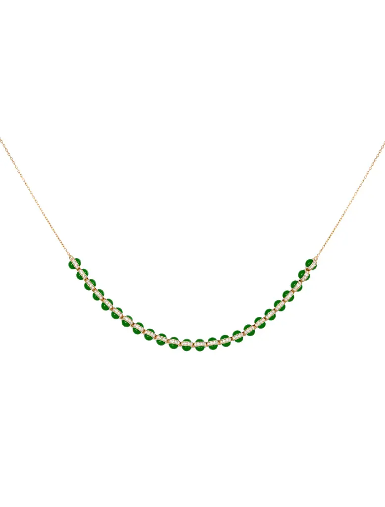 NECKLACE ATOM 24 BOULS BLACK ENAMEL (SIZE 1 CHAIN)