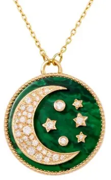 NECKLACE COSMIC LOVE MOONLIGHT SMALL MALACHITE