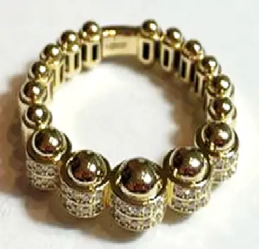 RING ATOM DEG FULL GOLD SIZE 52