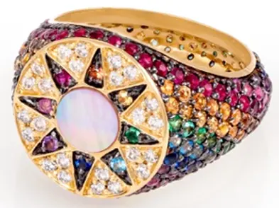 RING IBIZA RAINBOW SIZE 46