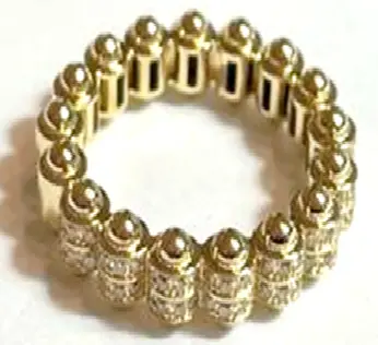 RING ATOM FULL GOLD SIZE 52