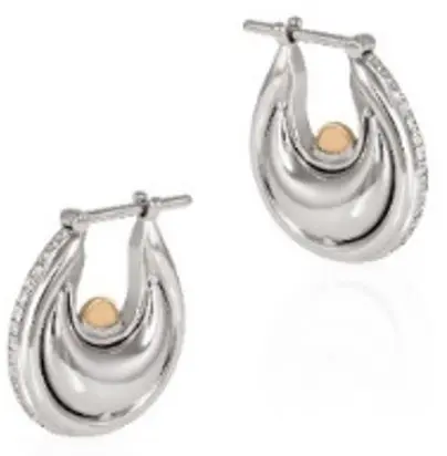 EARRING SAILOR MOON SMALL DIANA FULL WHITE GOLD 