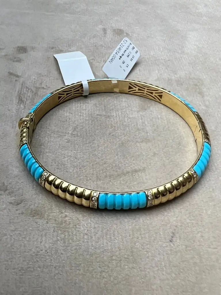 [B16T16] BANGLE BOND STREET NEW TURQUOISE SIZE 16