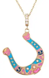 [N34] NECKLACE RICH KITSCH HORSESHOE