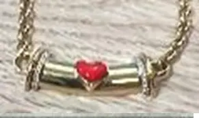 [N637R- CH13YG] warrior  princess necklace -big with chain size 1